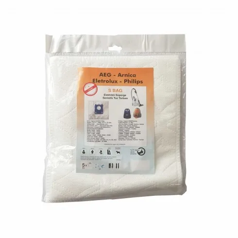Electrolux vacuum bags S-bag AEG GR201 Philips FC8021 E201 E201B (5 pieces)