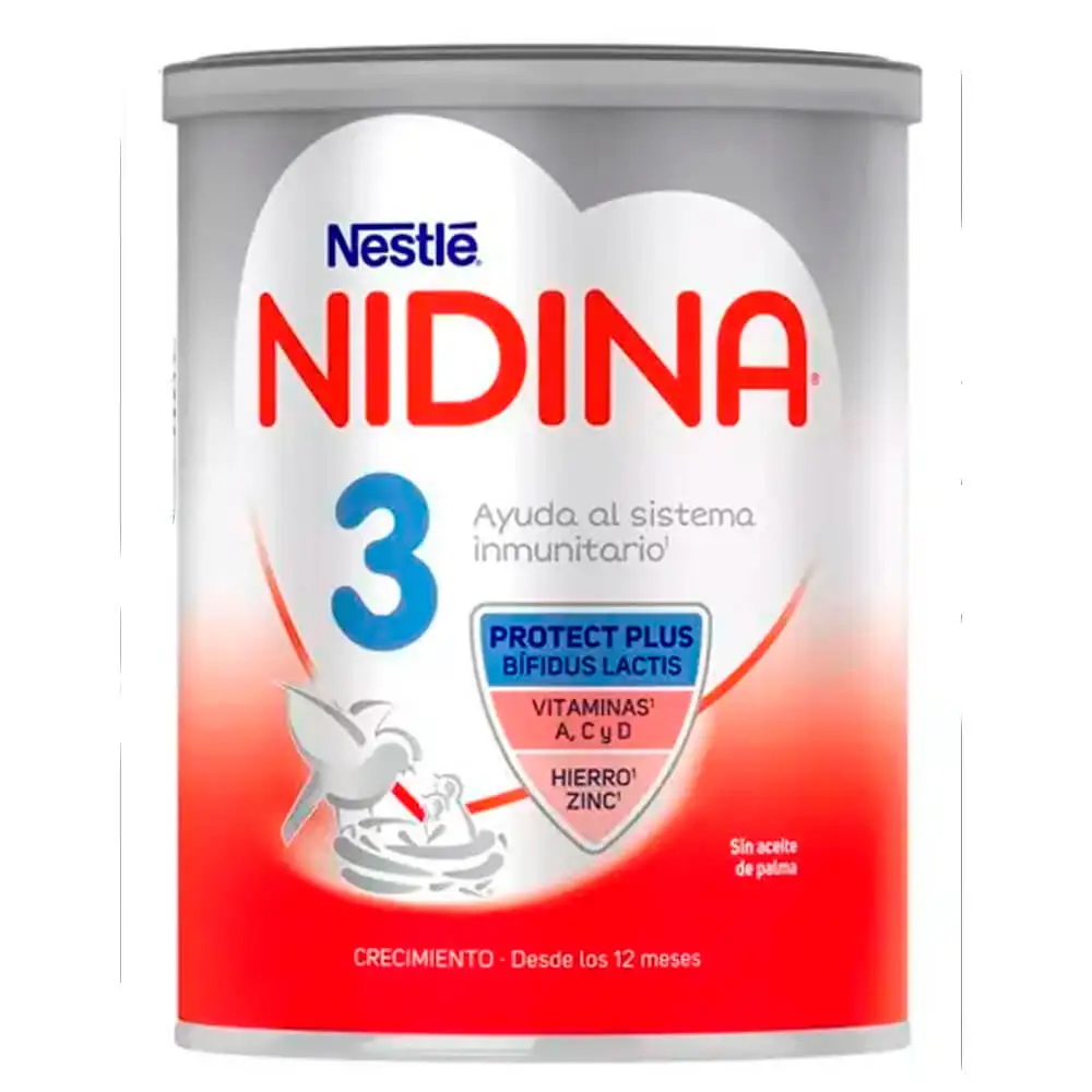 Nestlé nidina 3 premium 900 gr for infants from 1 to 18 months without palm oil