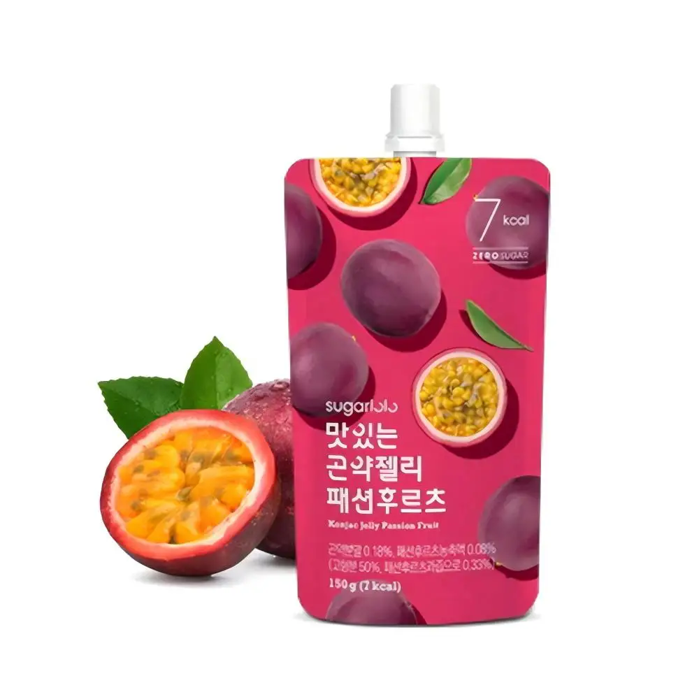 Konjac Jelly de Fruta de la Pasión Sugarlolo 150G – Gelatina Coreana Sabor Maracuyá | Postre Tropical Refrescante con Textura Suave y Sabor Intenso