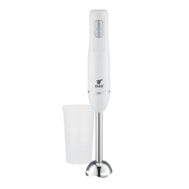 Batidora de mano THULOS TH-BM712, 1000W, 2 velocidades + función TURBO, diseño compacto y ergonómico. Incluye vaso medidor de 700 ml.