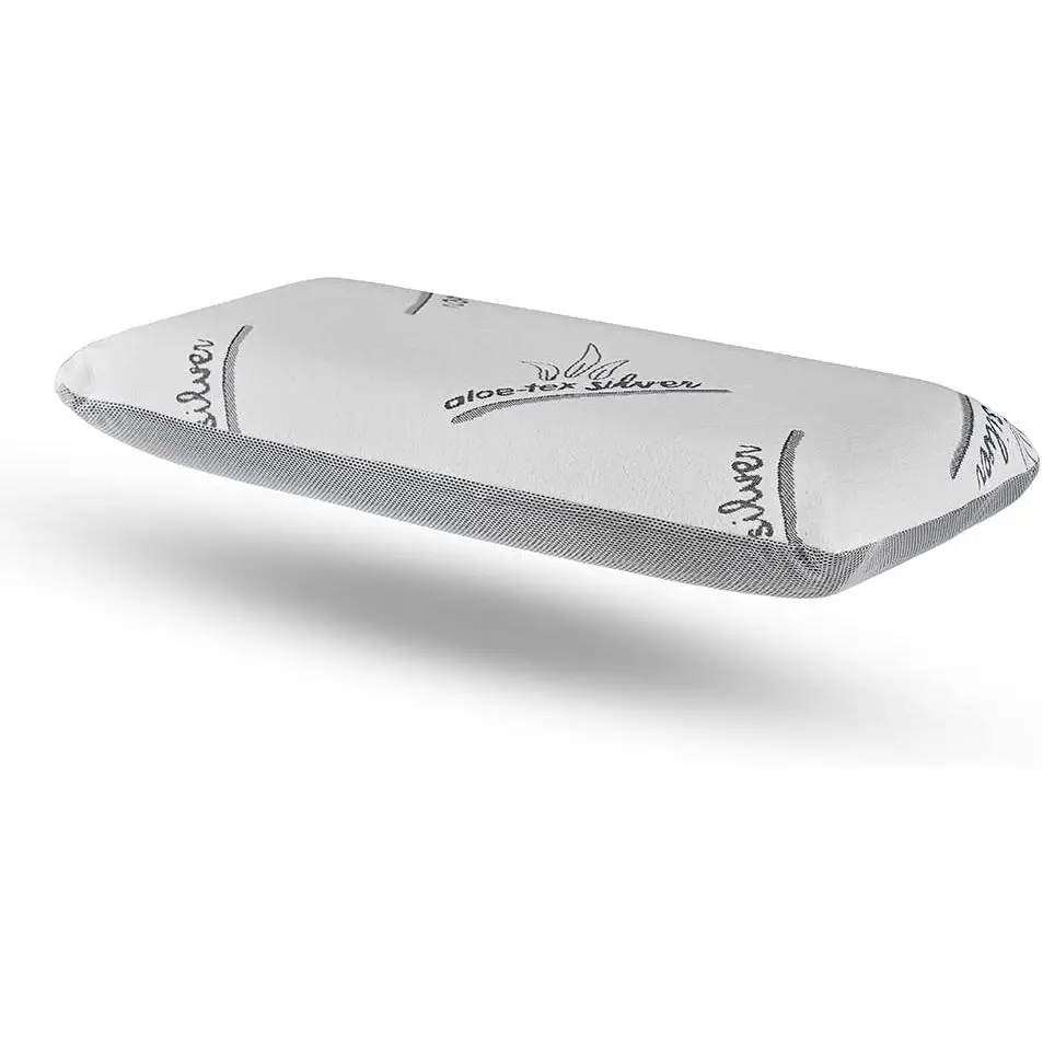 DECASATEXTIL®- Almohada viscoelástica para un Descanso de Calidad- Carbono activo natural, con núcleo viscoelástico perforado de alta densidad, indeformable, , hipoalergénica, transpirable. Tacto