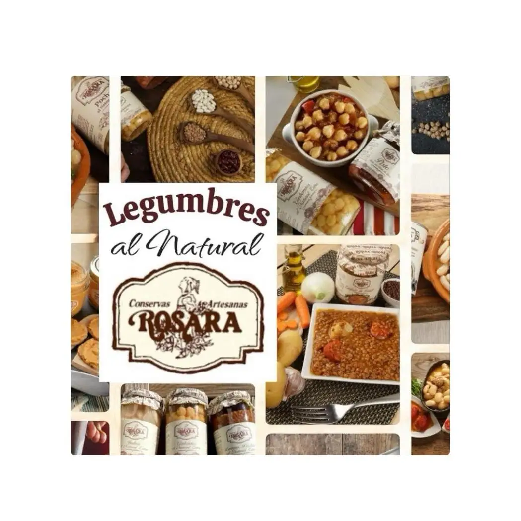 Legumbre al Natural Conservas Artesanas Rosara. Pack 4
