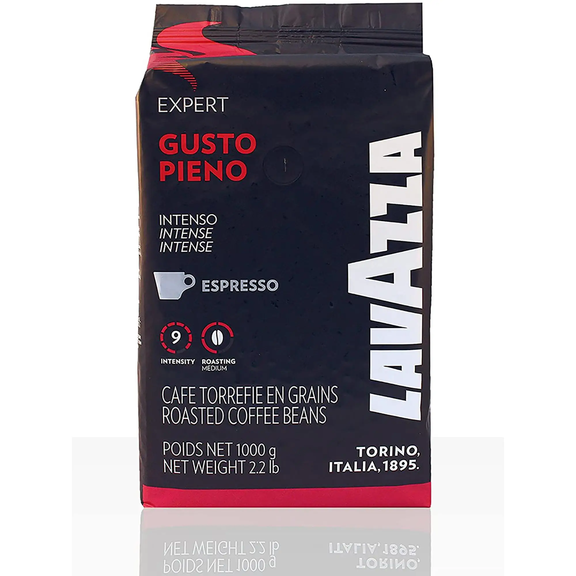 Coffee bean Lavazza Gusto Pieno 1 kg-100% Natural-Intensity 9