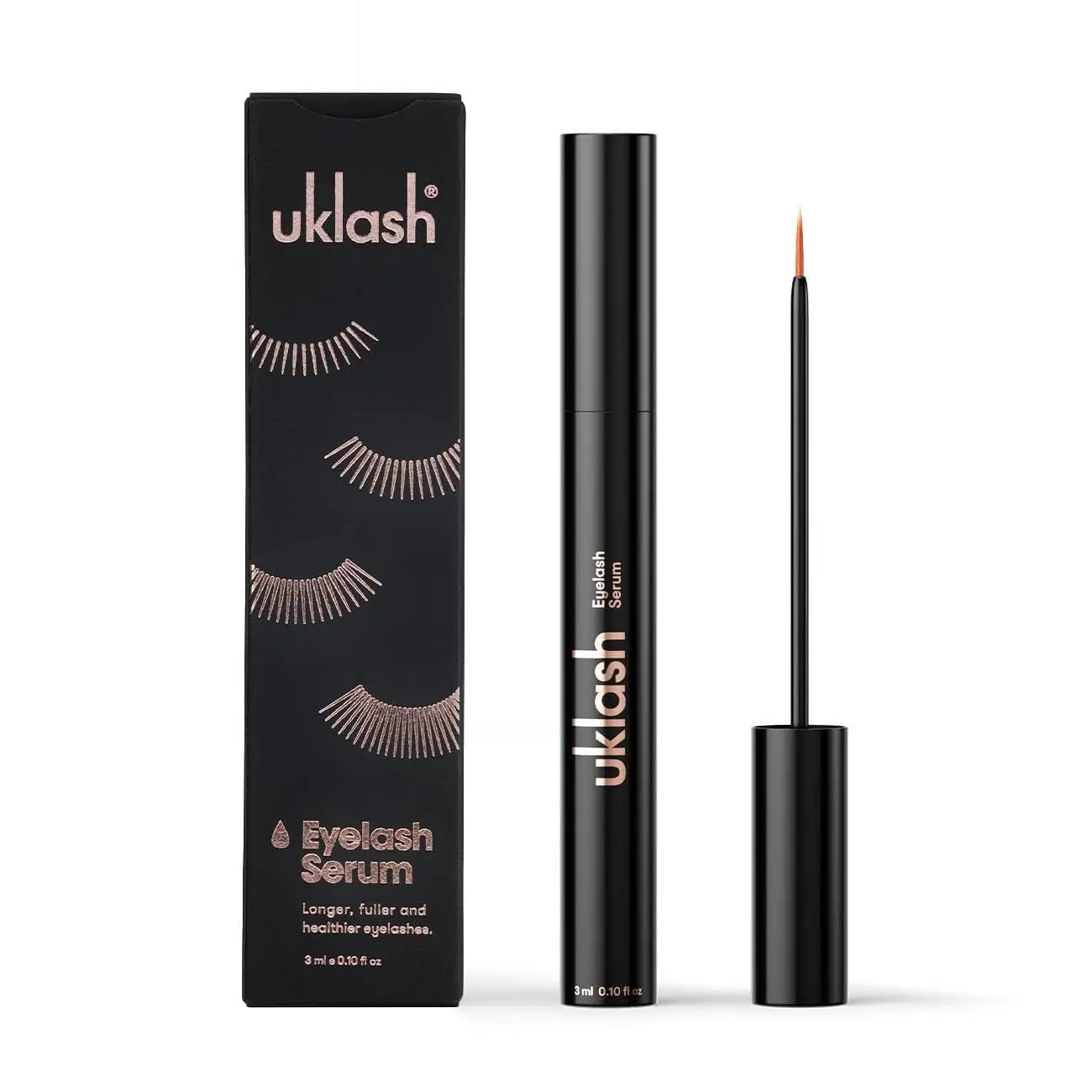 UKLASH Eyelash Sérum 3 ml Fortalecedor de pestañas con vitaminas, péptidos y aminoácidos.