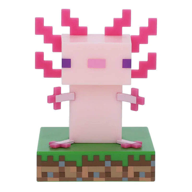 Paladone lamp with minecraft axolotl