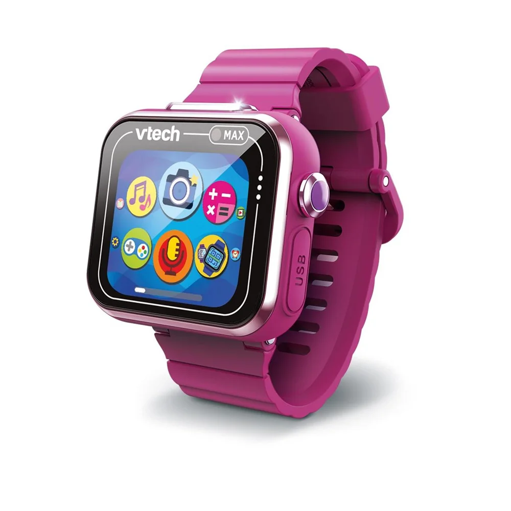 Reloj interactivo Kidizoom Smartwatch Max color frambuesa. Pantalla Tactil.Fotos,Selfies,Videos,grabadora,juegos.. 256 Mb. (Vtech 80-531617)