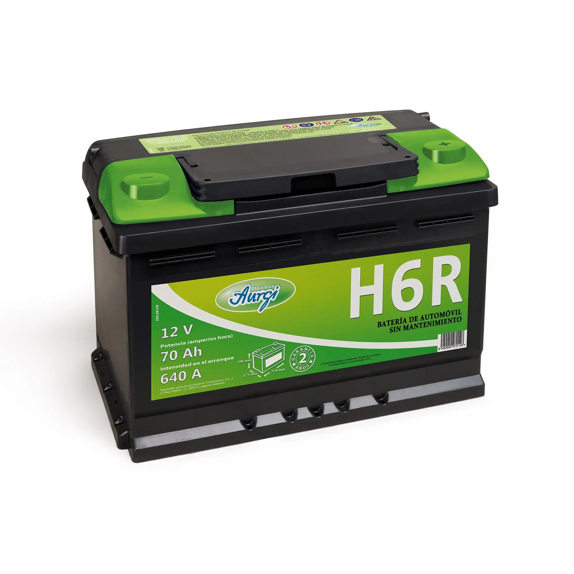 Bateria Aurgi 70.1 Ah H6 R AURGI - Rendimiento Confiable