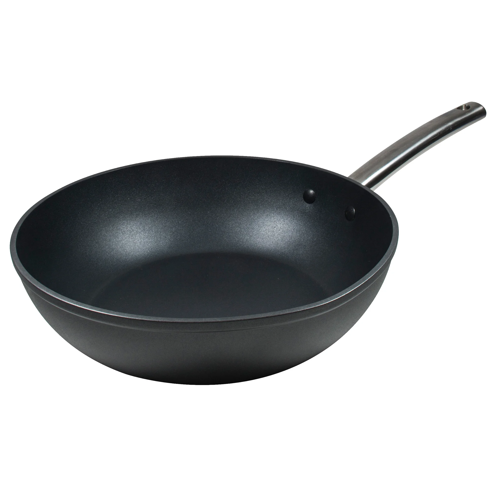 Bergner Wok de Aluminio Forjado para Cocina Asiática con Revestimiento Antiadherente Quantanio