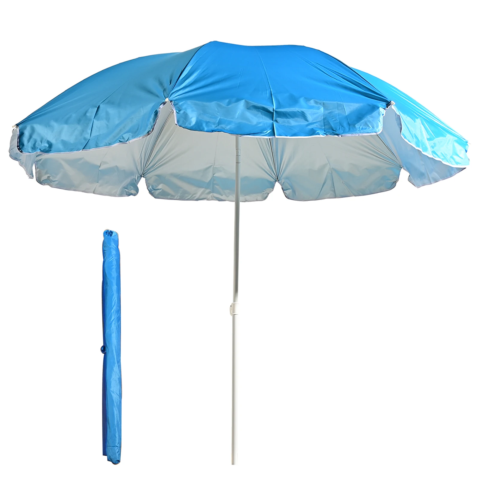 S7 STAR Sombrilla Plegable Playa, Sombrilla Parasol Grande 160-240cm, Sombrilla Ligera Protección Solar UPF+50, Sombrilla Resistente Beach Color Puro, para Piscina Aire Libre Playa
