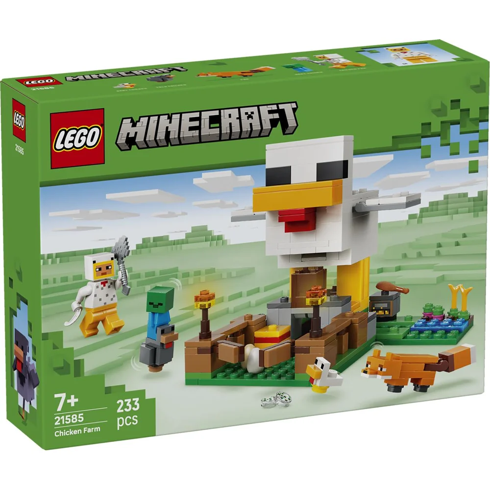 Lego Unisex Minecraft Chicken Farm Gaming Toy With Figure 21585 - Imagen 8