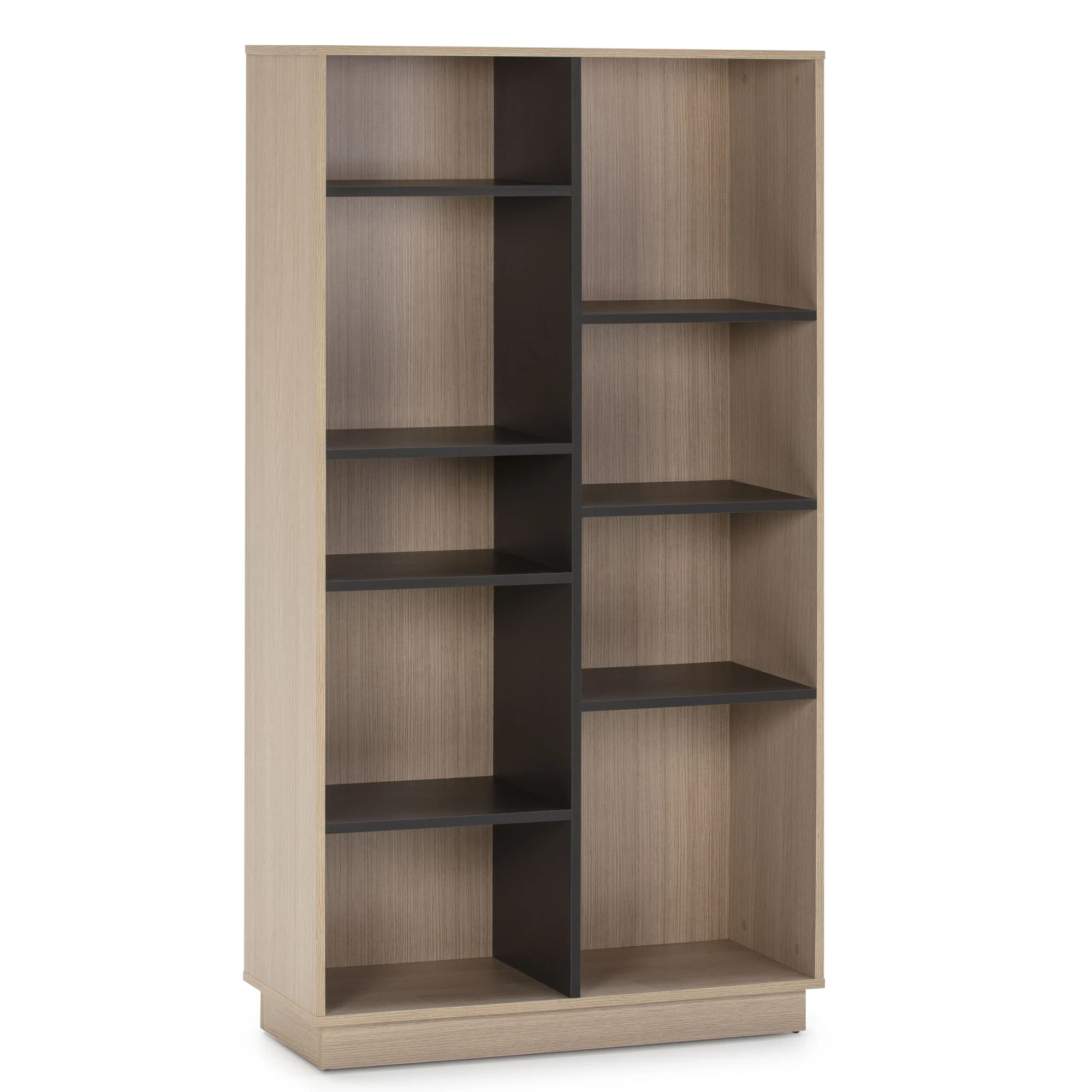 Estantería Librería Vigo VS Venta-Stock, Color Roble/gris, 150x80 Cm, Elegante y Espaciosa