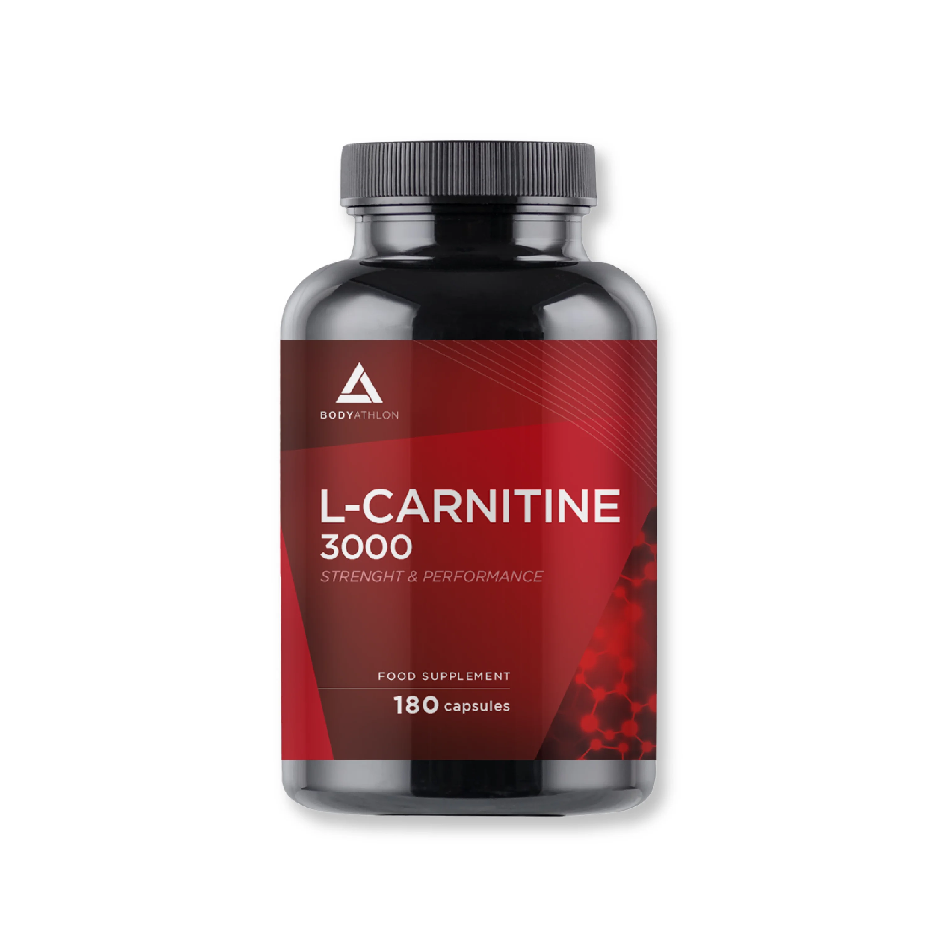 Bodyathlon – l carnitine 3000 capsules – 180 capsules – aum – sports supplement – 750mg per capsule