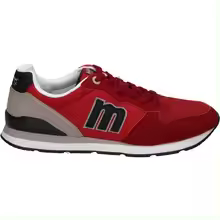 MTNG | Zapatillas Casual Mustang Joggo Classic para Hombre – Deportivas en Color Rojo con Detalles en Negro y Gris – Sneakers con Cordones – Estilo Casual – Cómodos – Versátiles – Modelo 84467