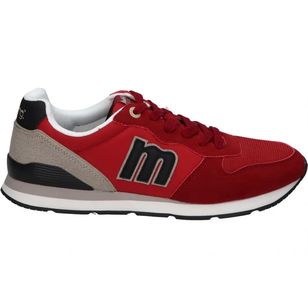 MTNG | Mustang Joggo Classic men's Casual Sneakers-sports shoes in red with black and gray details-Sneakers with laces-Casual style-comfortable-versatile-84467 model