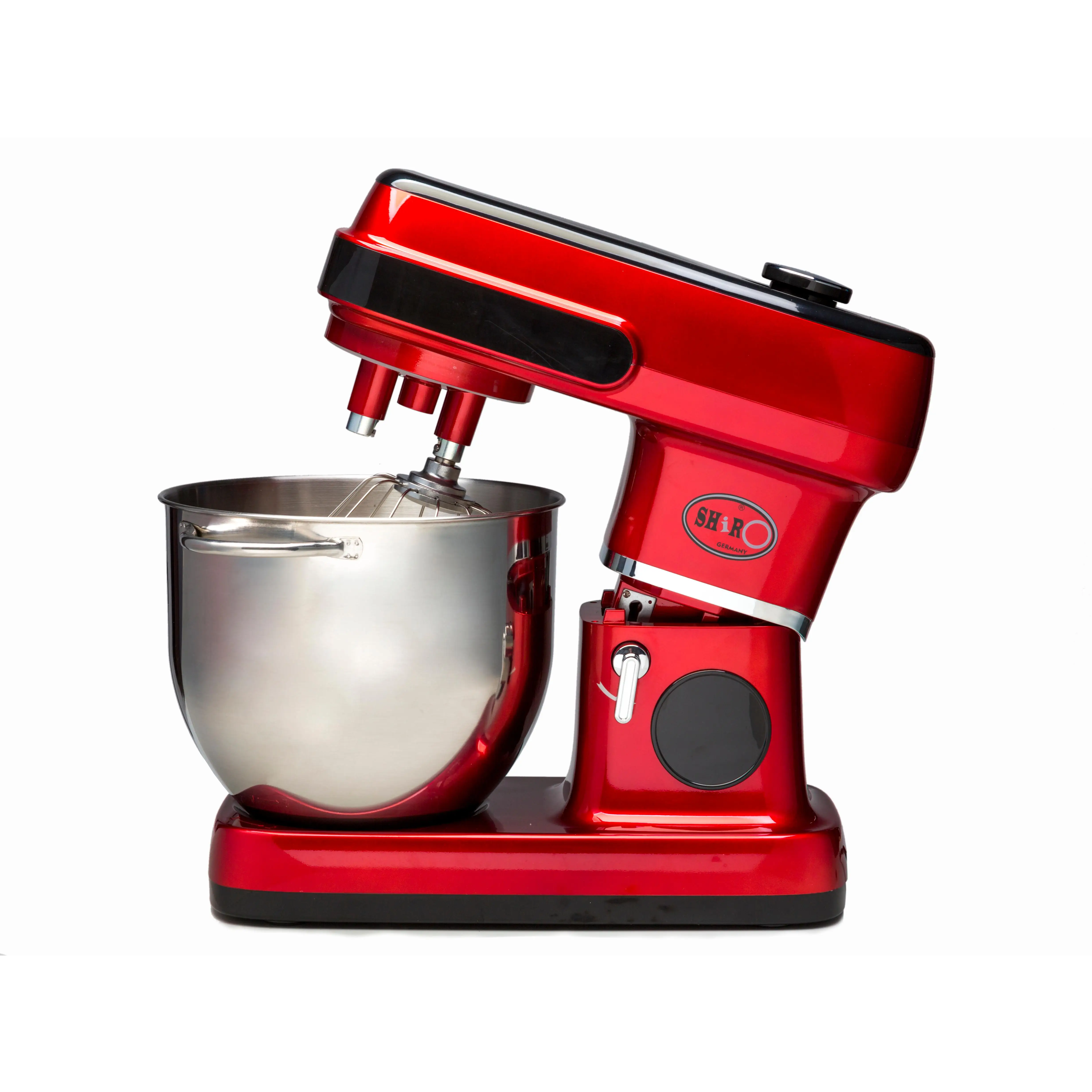 Shiro Batidora Amasadora 10L Pantalla Táctil LED 2200W MAX con doble Gancho, 12 Velocidades + Función Pulso, Robot Cocina Profesional, Movimiento Orbital, Varillas