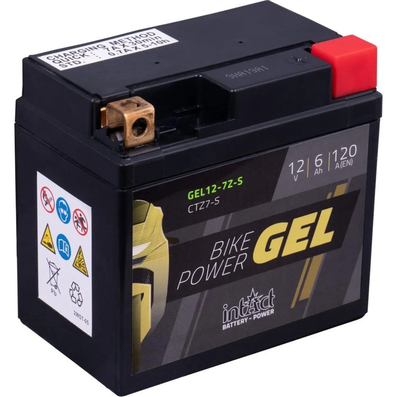 Batería Moto Intact Gel CTZ7S / YTZ7-S 12V 6Ah – Sustituye YTZ7S – Mayor Potencia y Larga Vida