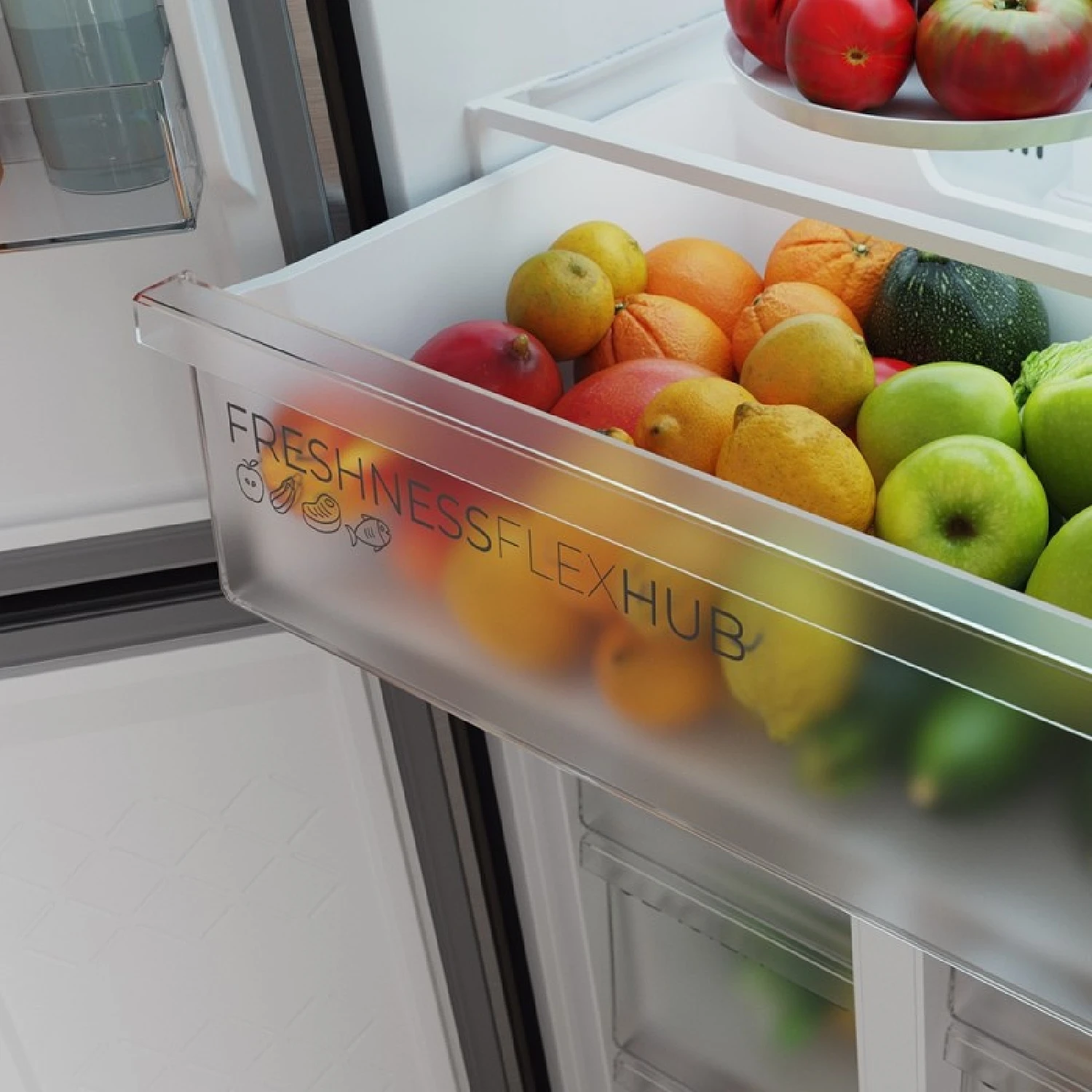Cecotec Frigorífico 4 Puertas Total No Frost 394L Bolero CoolMarket 4D 394 Inox E. Alto 176cm y 70cm Ancho