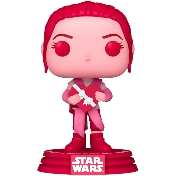 Figura Funko Pop! Star Wars Rey Modelo 588 | 67614 Edición Especial San Valentín -  Original - Figuras Miniaturas Coleccionables Para Exhibición - Idea De Regalo - Mercancía Oficial - Juguetes Para