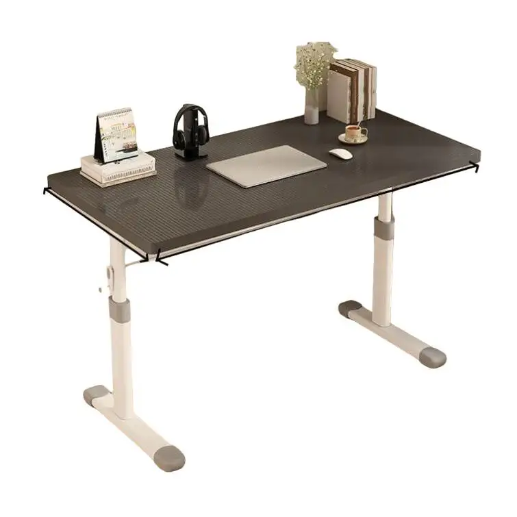 Mesa escritorio elevable,Mesa de elevaciónde ajustable alto 63-90cm, Ordenador Escritorio Oficina estudio , escritura para estudio, PC, portátil, mesa de trabajo, mesa de juegos, pata metal 120*60cm