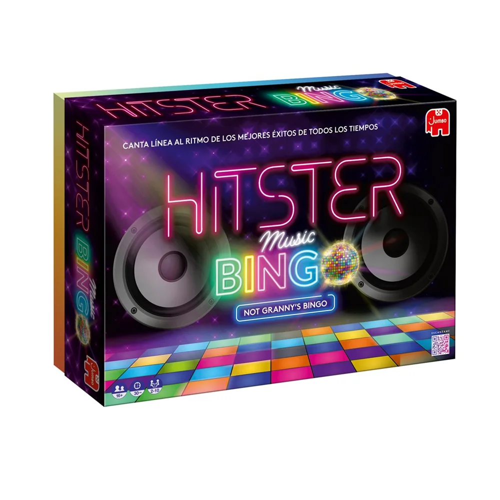 Juego Hitster Bingo. ¡Vive la emoción del bingo en esta nueva edición de Hitster! ¡el juego de los grandes exitos musicales! (Diset 1110100359)
