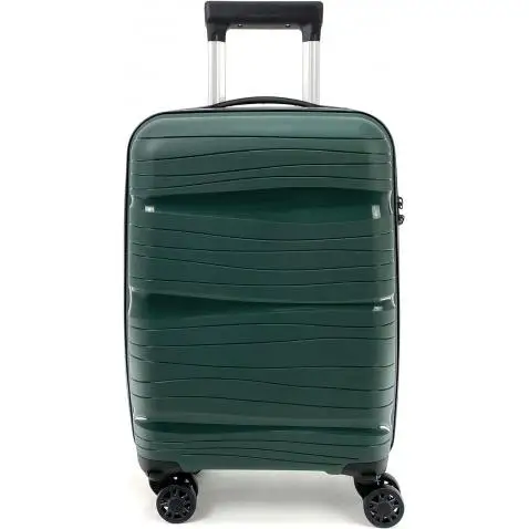 Versear military green polypropylene cabin suitcase 32x19x51cm 10kg 8 wheels NOVAVENTURE