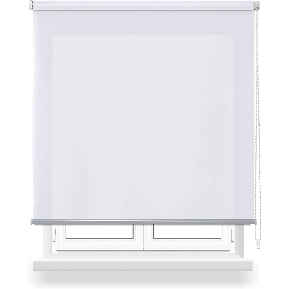 PLUSHOME Estor Enrollable Translúcido Blanco
