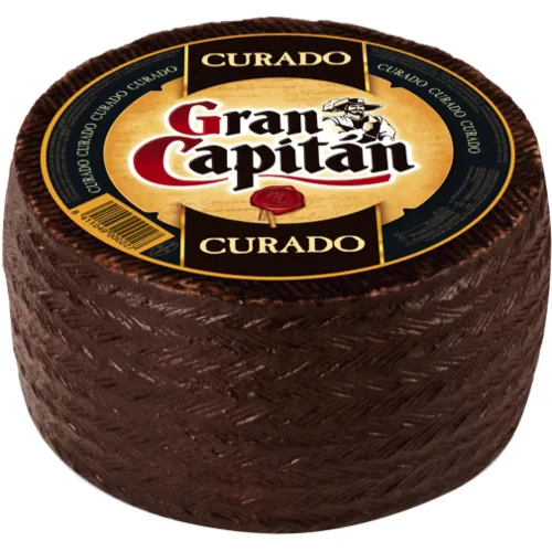 QUESO CURADO GRAN CAPITAN KG 3 A 3.3KG PIEZA ENTERO