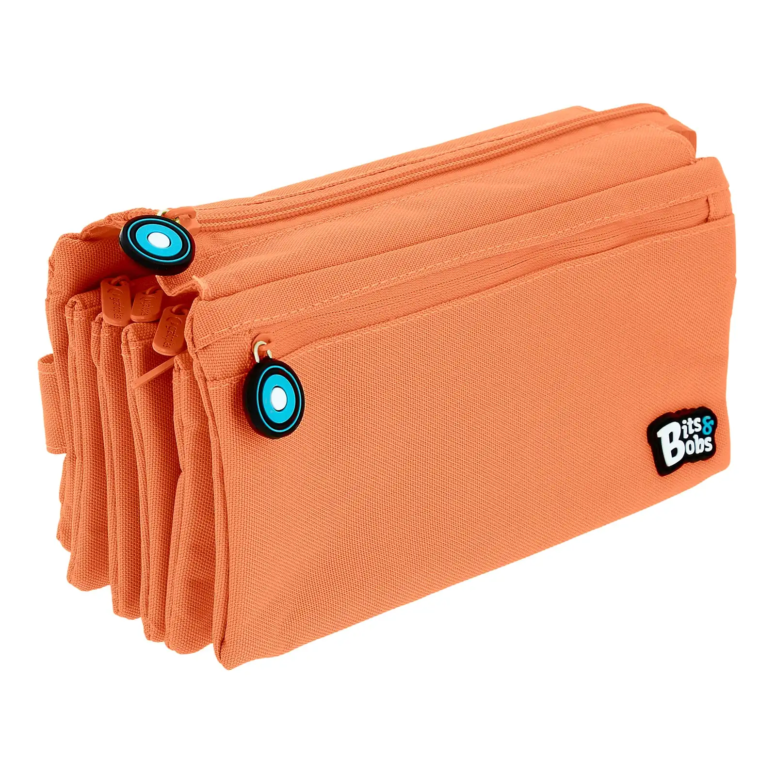 Grafoplás - Estuche Portatodo Cuádruple de Alta Capacidad para Material Escolar. Coral