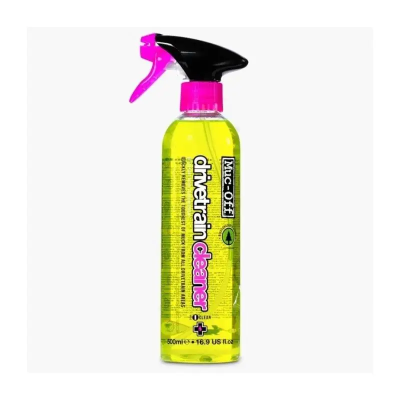Muc-Off - Limpiador de Cadena BIO 500ml para bicicleta, desengrasante biodegradable de corte rápido que elimina residuos de aceite y cera de cadena, platos, piñones y desviadores en segundos