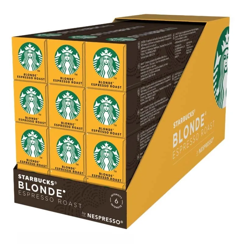 Café en Cápsulas Nespresso Nestlé Starbucks Blonde Espresso Roast 120 Unidades