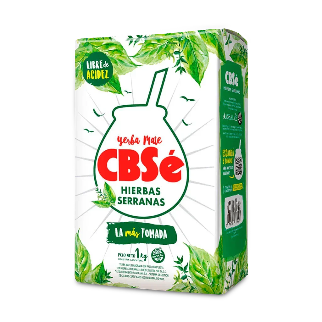 CBSé Hierbas Serranas Yerba Mate 1 Kg - Infusión Herbal Aromática de Sierra para Momentos de Bienestar - QUMIR