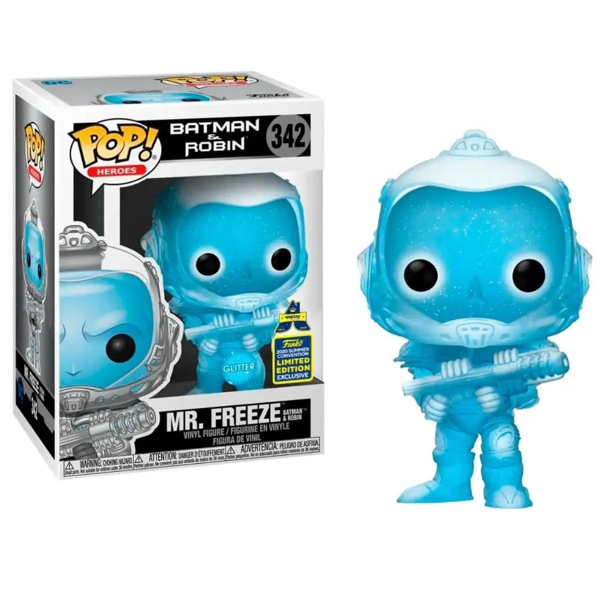 FUNKO POP! BATMAN & ROBIN - MR FREEZE - EXCLUSIVO, 47868, Nº342, TIENDA CON LICENCIA OFICIAL