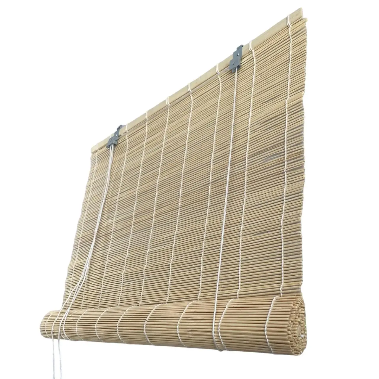 Maxia Market - Tenda a rulli in bambù naturale per interni, protezione solare per tende in bambù e privacy per finestre e porte, colore naturale