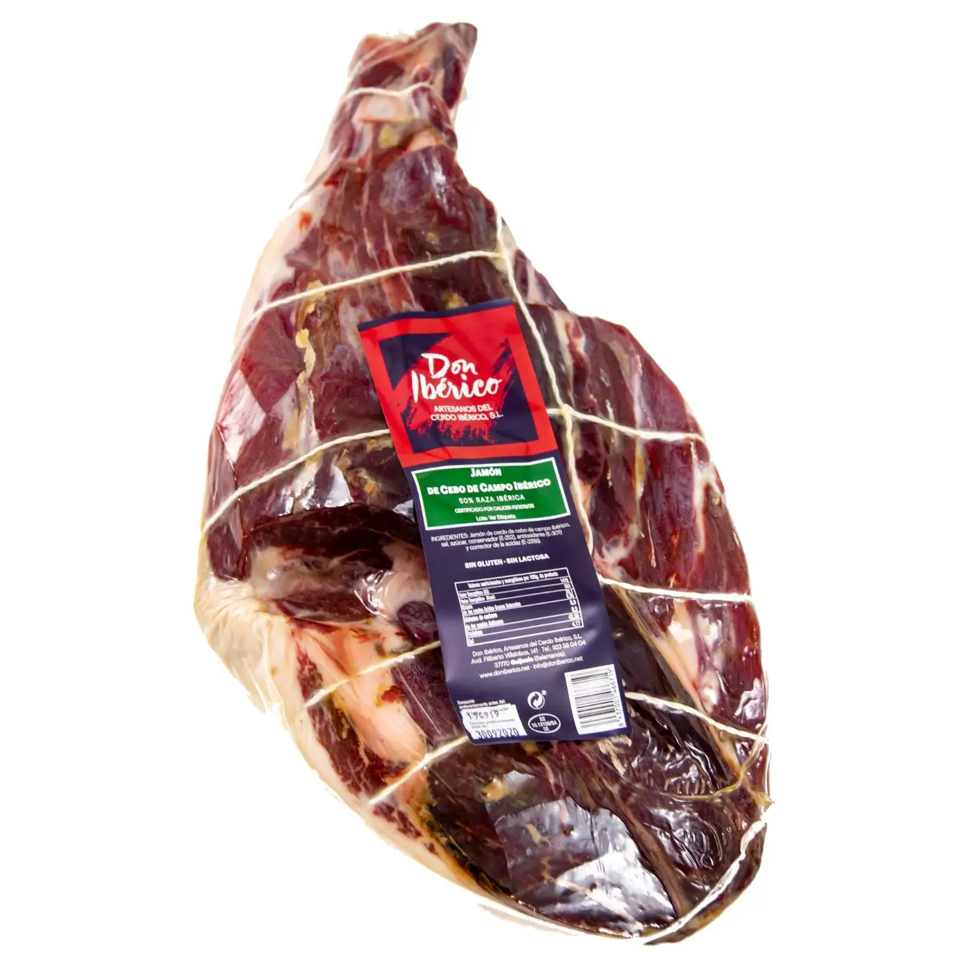 Don Ibérico – Jamón de Cebo de Campo Ibérico (50% R.I.) –  Artesanal y Tradicional – CENTRO