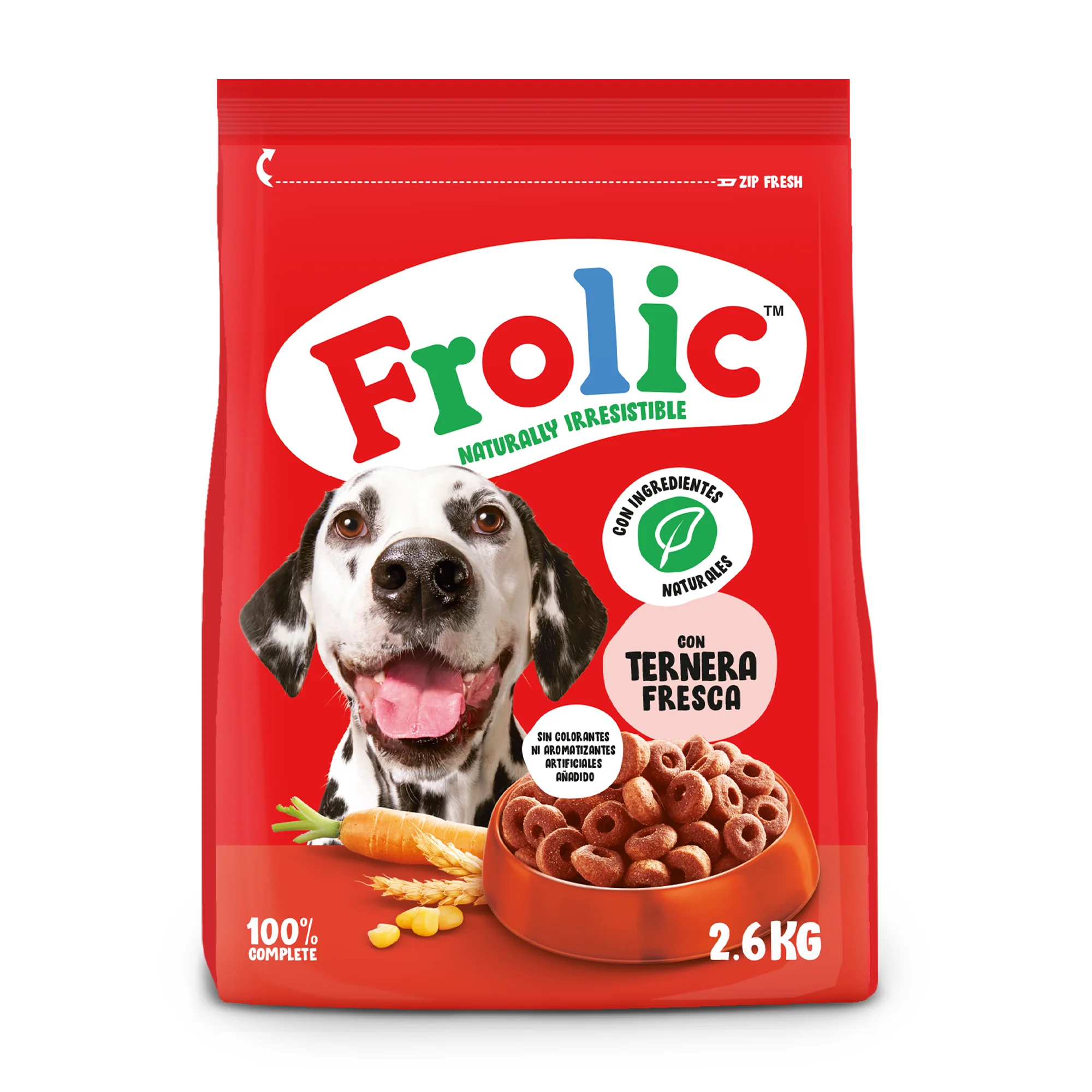 Frolic semi-wet adult dog food ox flavor 3 2.6Kg bags