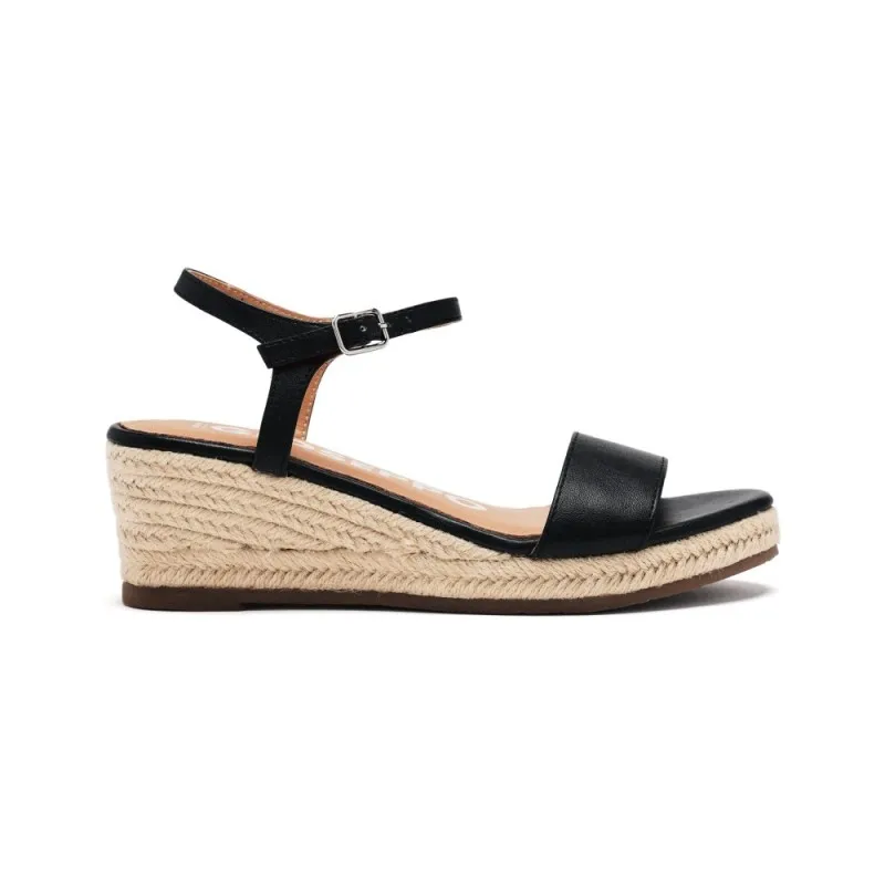 Sandalias plataforma mujer GIOSEPPO 71701 NEGRO SANDALIA CUÑA YUTE NEGRO 38970 26V