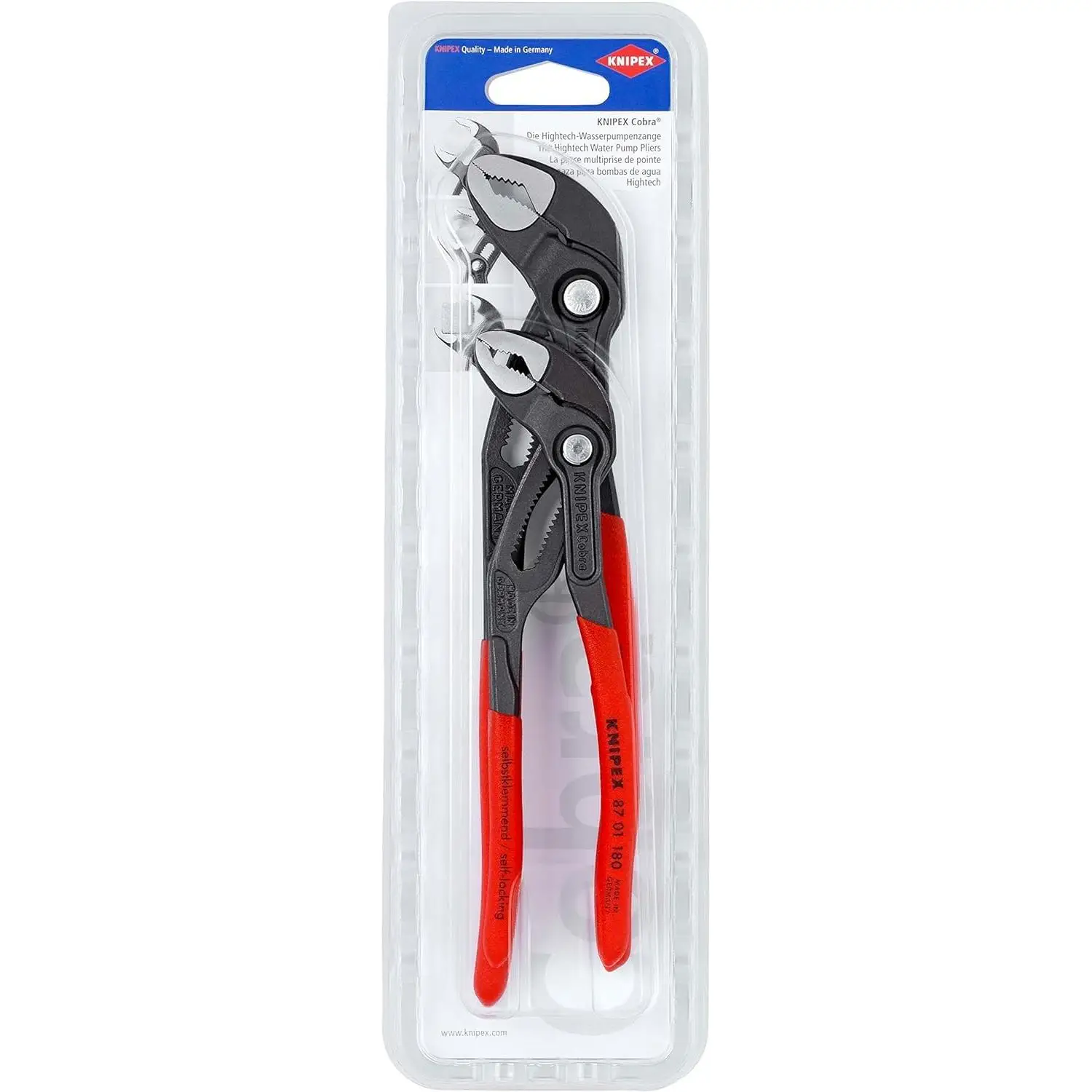 Juego de alicates Knipex (cartulina autoservicio/blíster) 00 31 20 V01