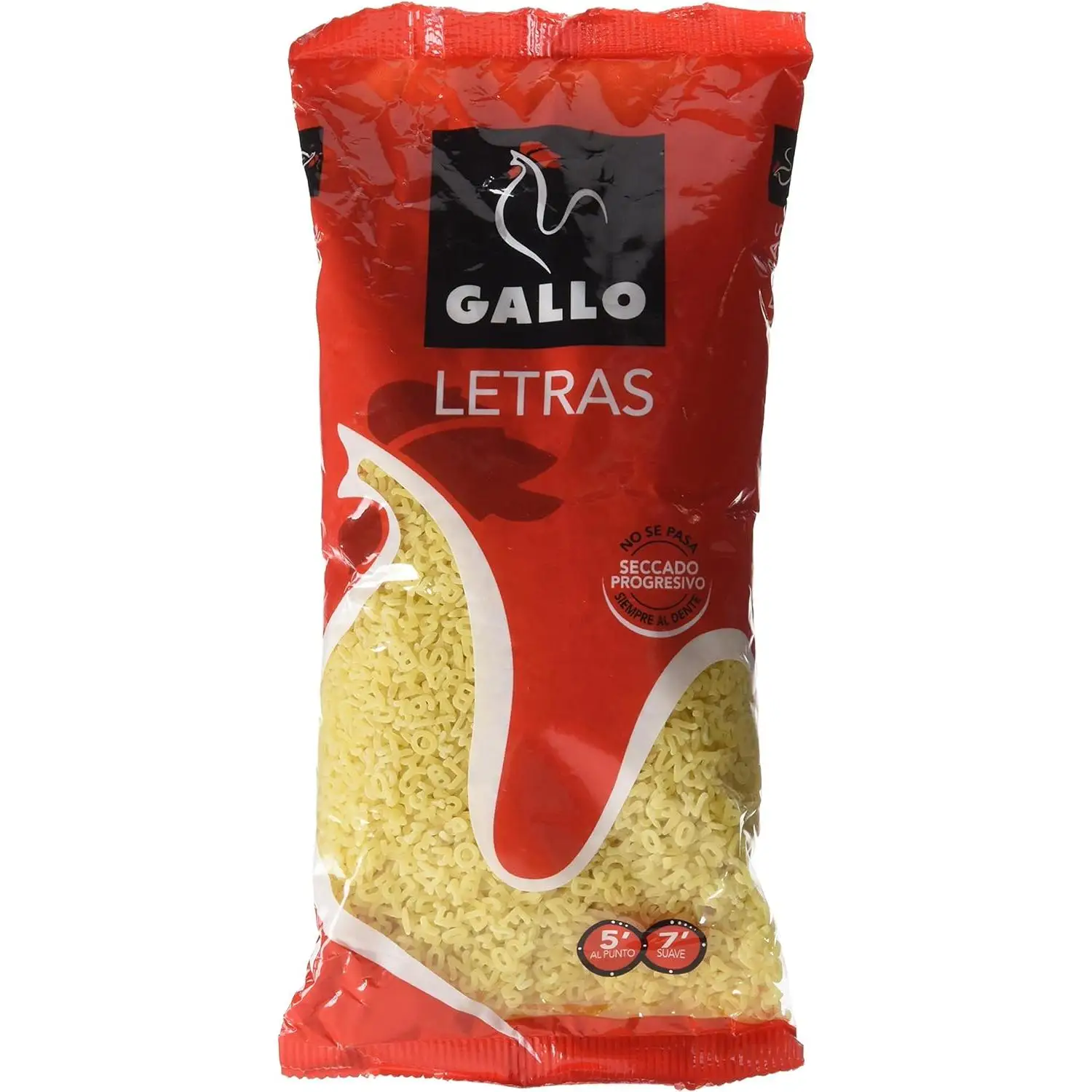 Pastas Gallo - 3 unidades -Pasta Letras Paquete 250 g