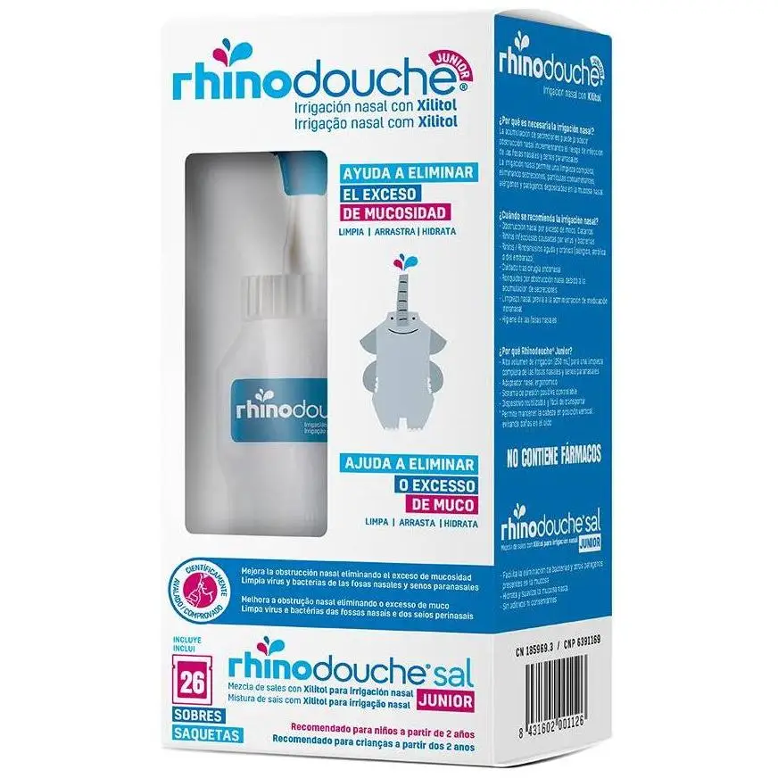 Pack Rhinodouche Junior Irrigador Nasal + Sinusal Junior 1 Ud 1 Ct - Imagen 3