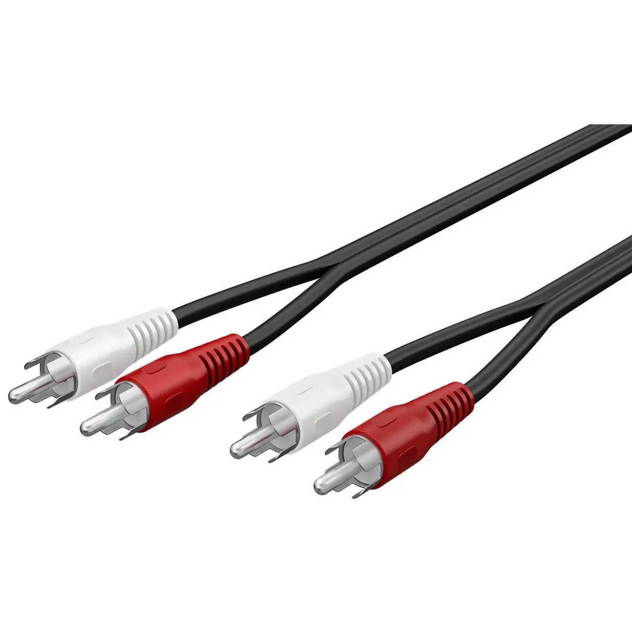 Goobay 50031 cable de audio 10 m 2 x RCA Negro