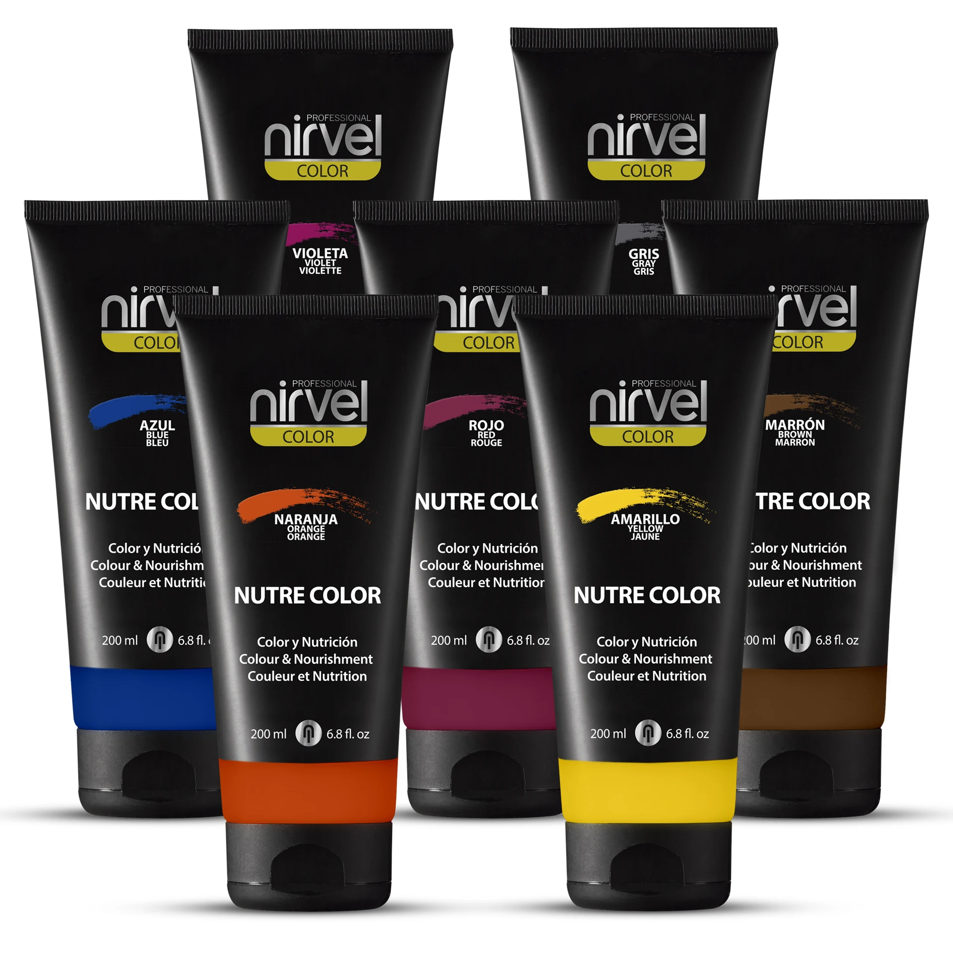 Nirvel Nutre Color 200mL Todos los Colores | Mascarilla de Color - Coloración Temporal para el Cabello | Color y Nutrición