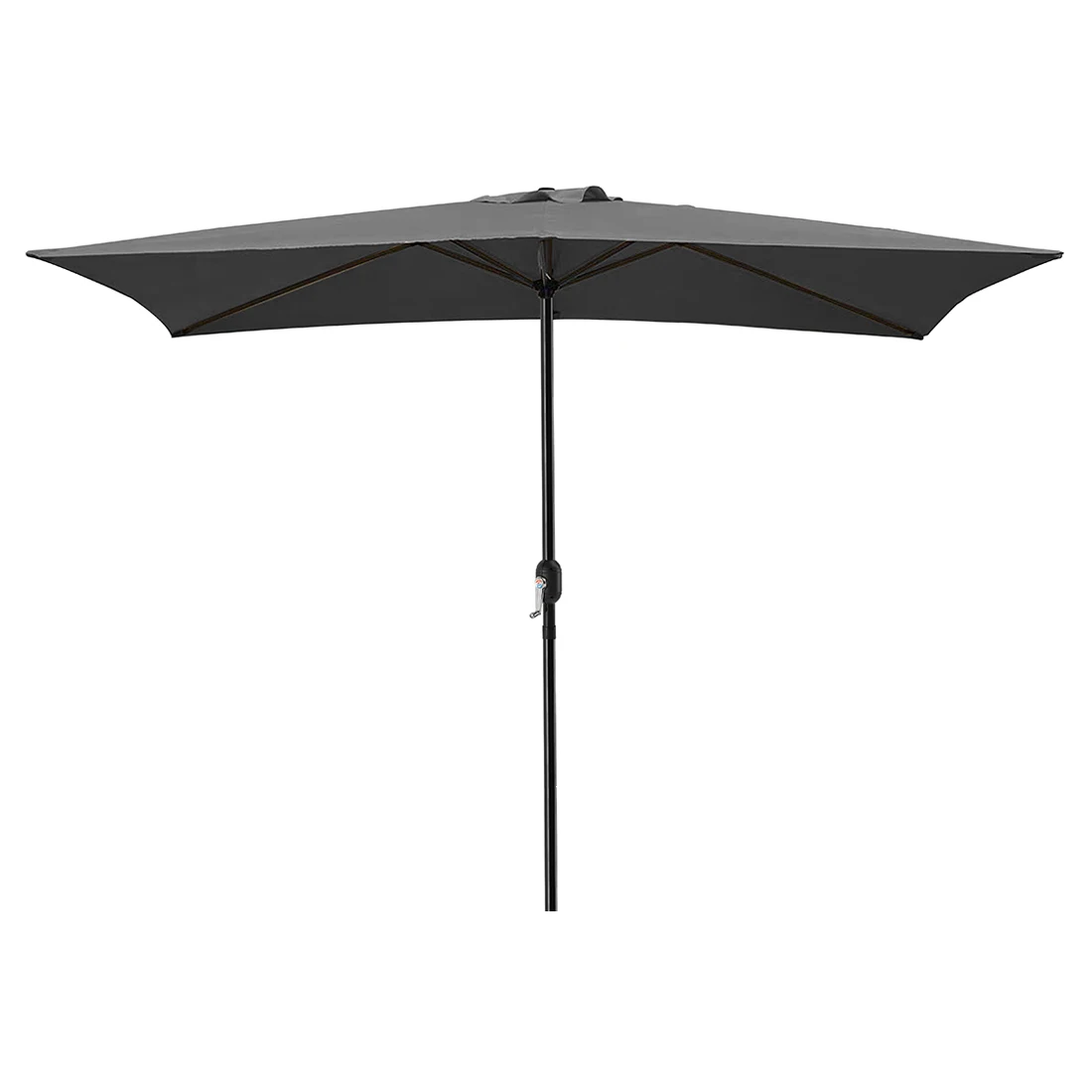 Acomoda Textil – Sombrilla de Jardín con Forro Anti UV 200 x 300cm. Parasol de Aluminio con Manivela, Toldo Rectangular para Terrazas y Patios.