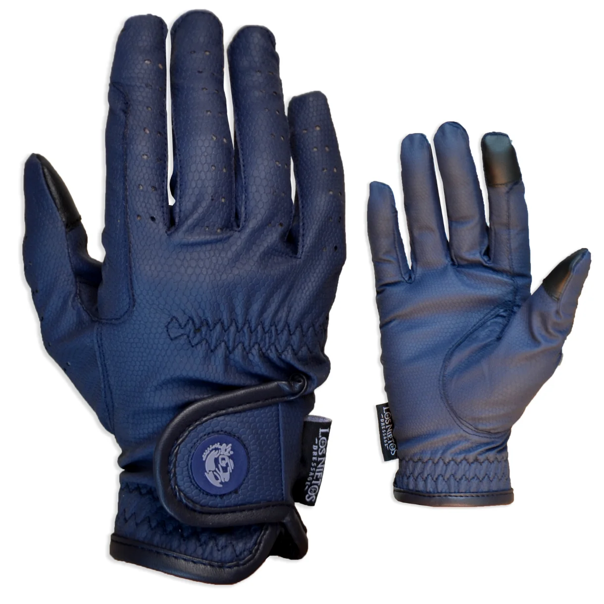 Azul Guarnicionería Los Nietos | Guantes De Equitación Serino | | Equipamiento Para El Caballo | Producto De Guarnicionería | Tradición Artesana