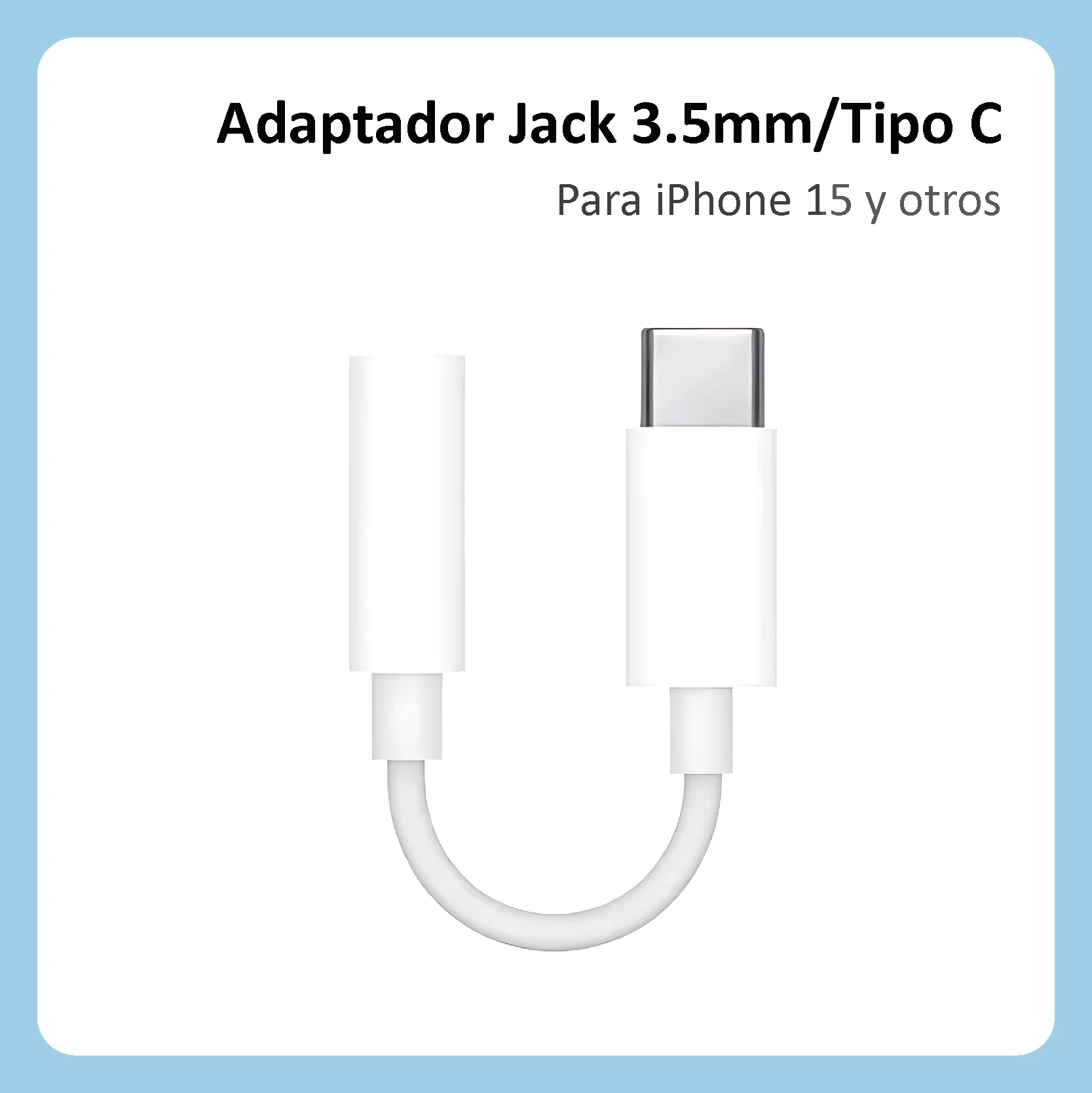LIFA Adaptador AUX para audio Jack 3.5mm a Tipo C