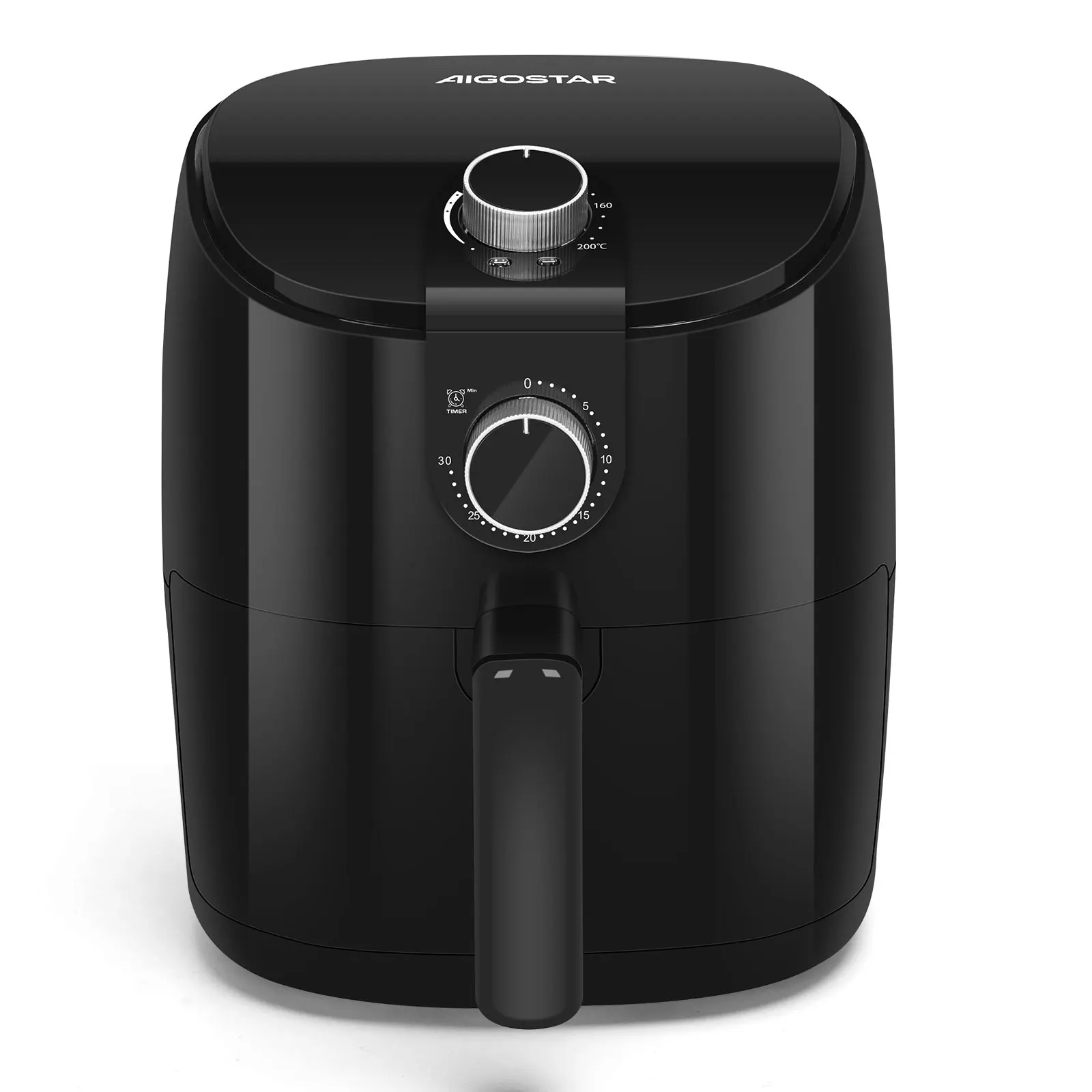 AIGOSTAR 4L Air Fryer, adjustable time and temperature, detachable non-stick grid, 1500W.