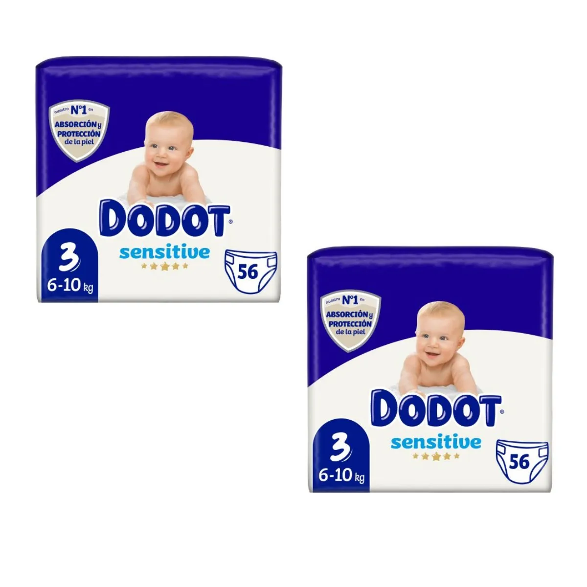 DODOT Sensitive diapers size 3 (6-10kg) 56 pieces box 2 Total bags 112 diapers