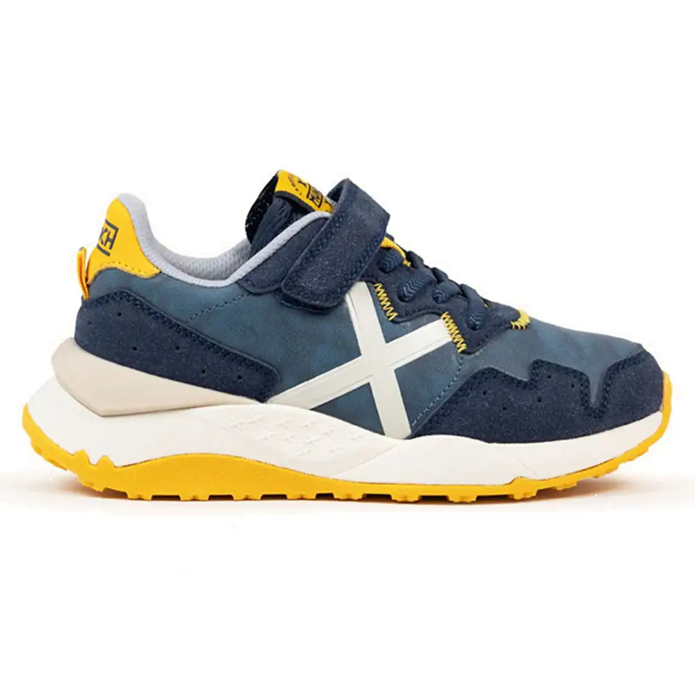 Zapatillas Infantiles Munich Mini Shibuya 8945001 Azul - Suela EVA Antideslizante y Malla Transpirable para Niño