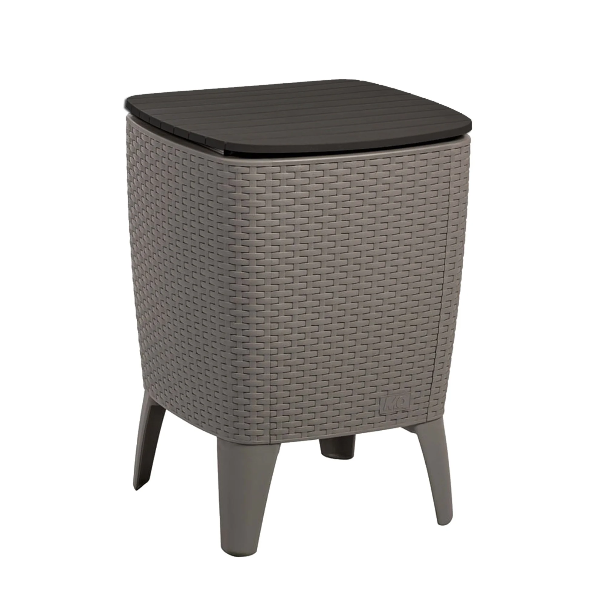 Wellhome - Mesa Auxiliar Exterior con Enfriador de Bebidas - Resistente a Arañazos