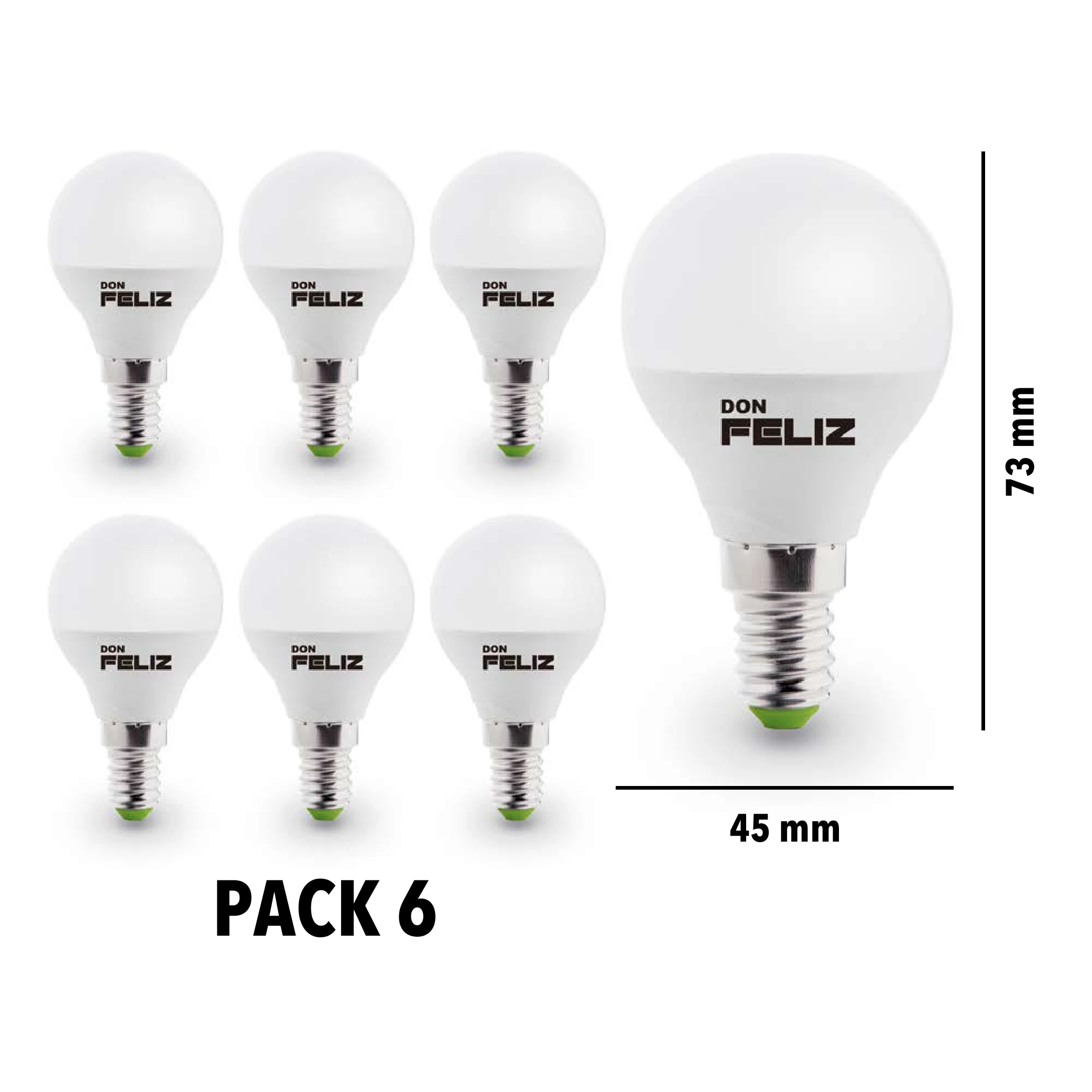 3W/5W/6W/7W/8W/9W round G45 Led bulb, White/cold and yellow light/6500K and 3000K hot light, small E14 cap 6 PCs pack happy gift