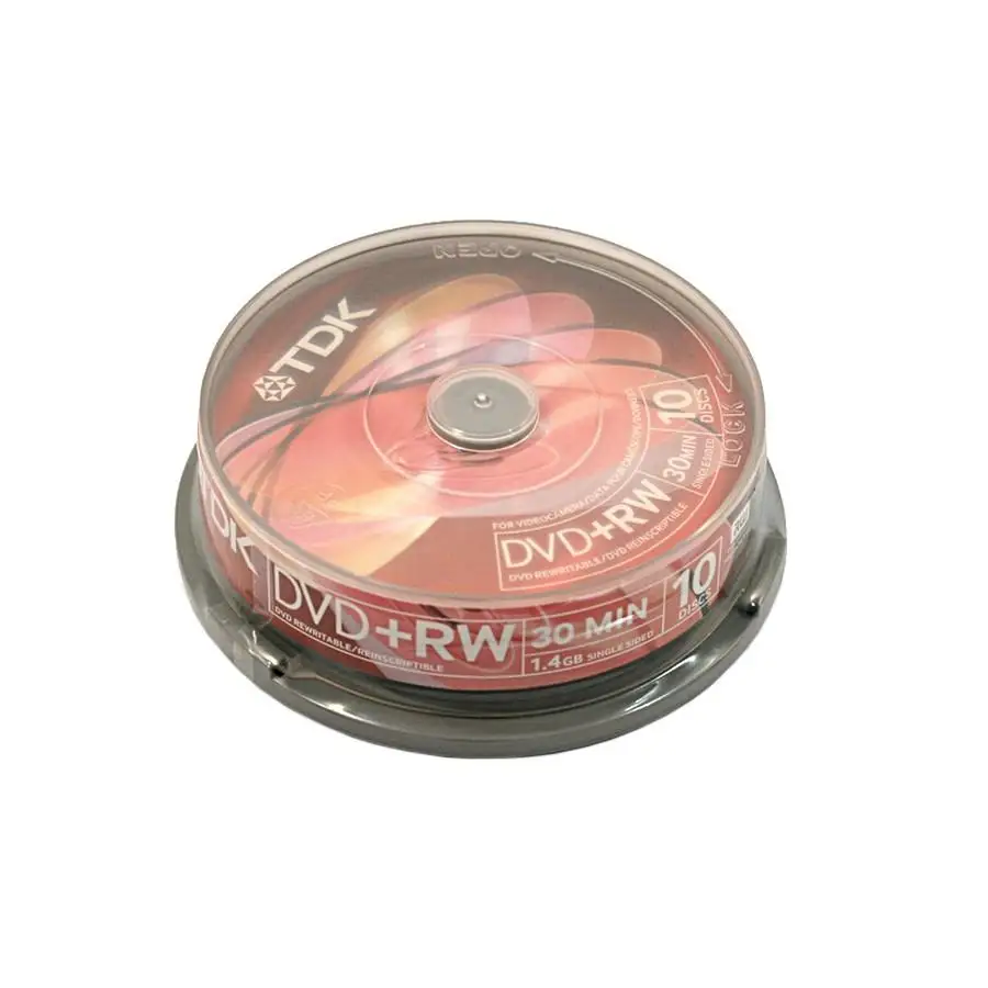 TDK DVD + RW 1.4GB DVD for 8CMS VIDEO recorder 10 PCs tub